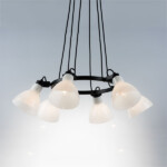 в наличии 761160 Люстра ACROBATA 6х40W E14 ЧЕРНЫЙ/БЕЛЫЙ - купить в интернет-магазине Светильники Торг