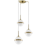 в наличии 813131 Люстра GLOBO 3х40W E14 бронза/белый - купить в интернет-магазине Светильники Торг