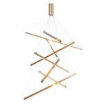 в наличии 3860/96L L-VISION ODL19 309 золото Подвесной светильник LED 96W 5190Лм 3000К 220V COMETA - купить в интернет-магазине Светильники Торг