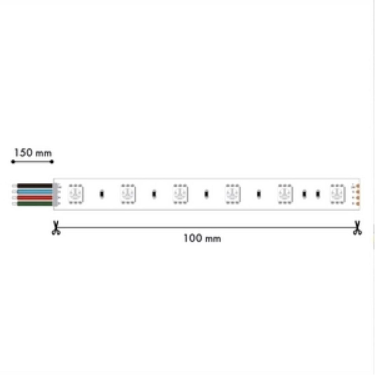 2001-71220, лента светодиодная, 5M, SMD5050, 12W/m, RGB, IP20 — изображение 1