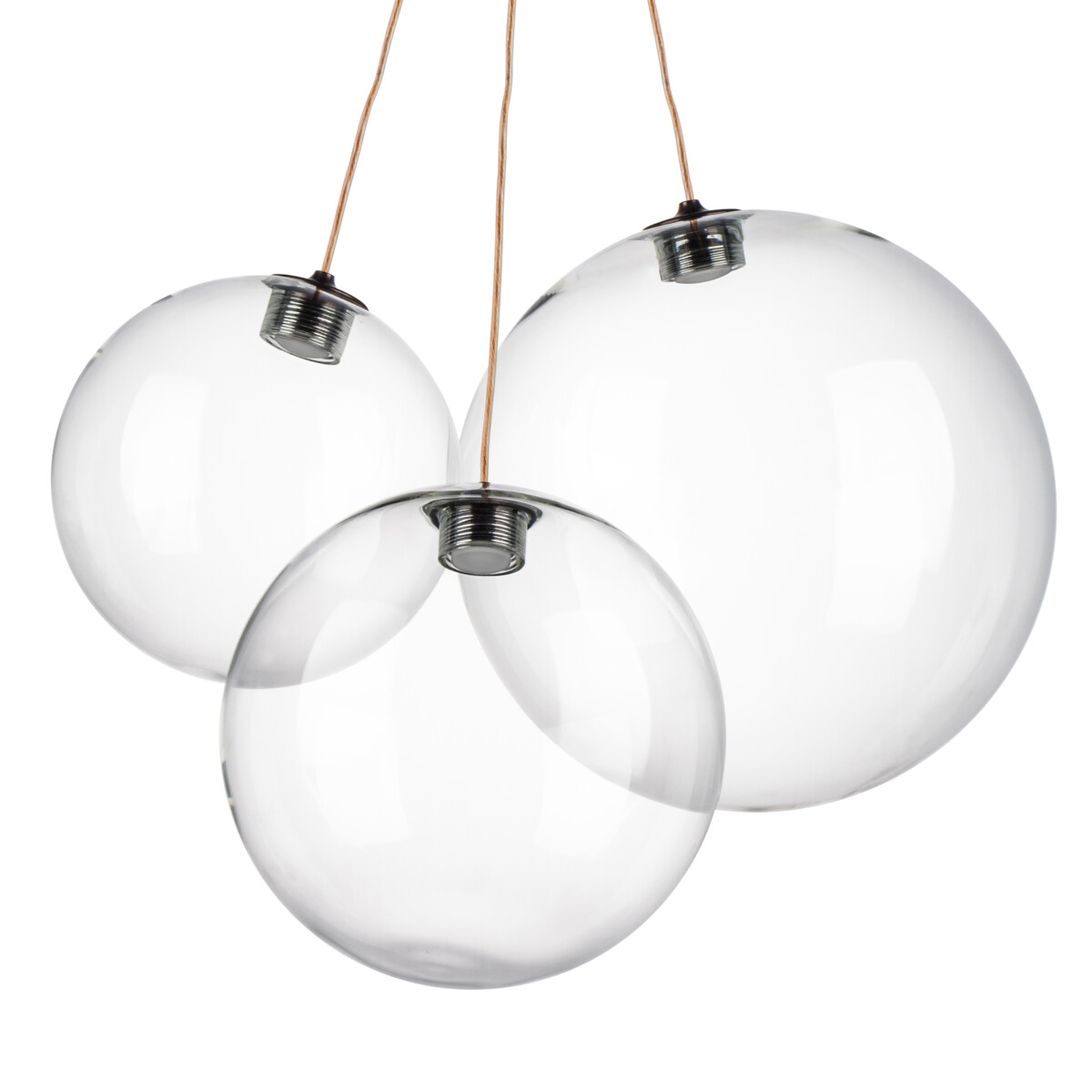 в наличии 801030 Люстра SFERETTA LED 3х1,35W 200LM КОФЕЙНЫЙ/ПРОЗРАЧНЫЙ 3000K - купить в интернет-магазине Светильники Торг