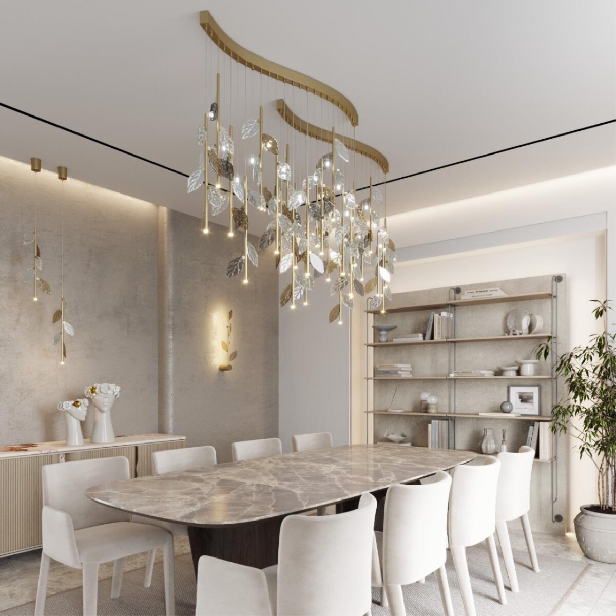 5445/5WL L-VISION ODL_EX25 063 матов.золото/дымч/прозрачн/коньячн/бензинов./металл/стекло Настенный светильник LED*5W 3000K 220Лм LISTVA — изображение 2