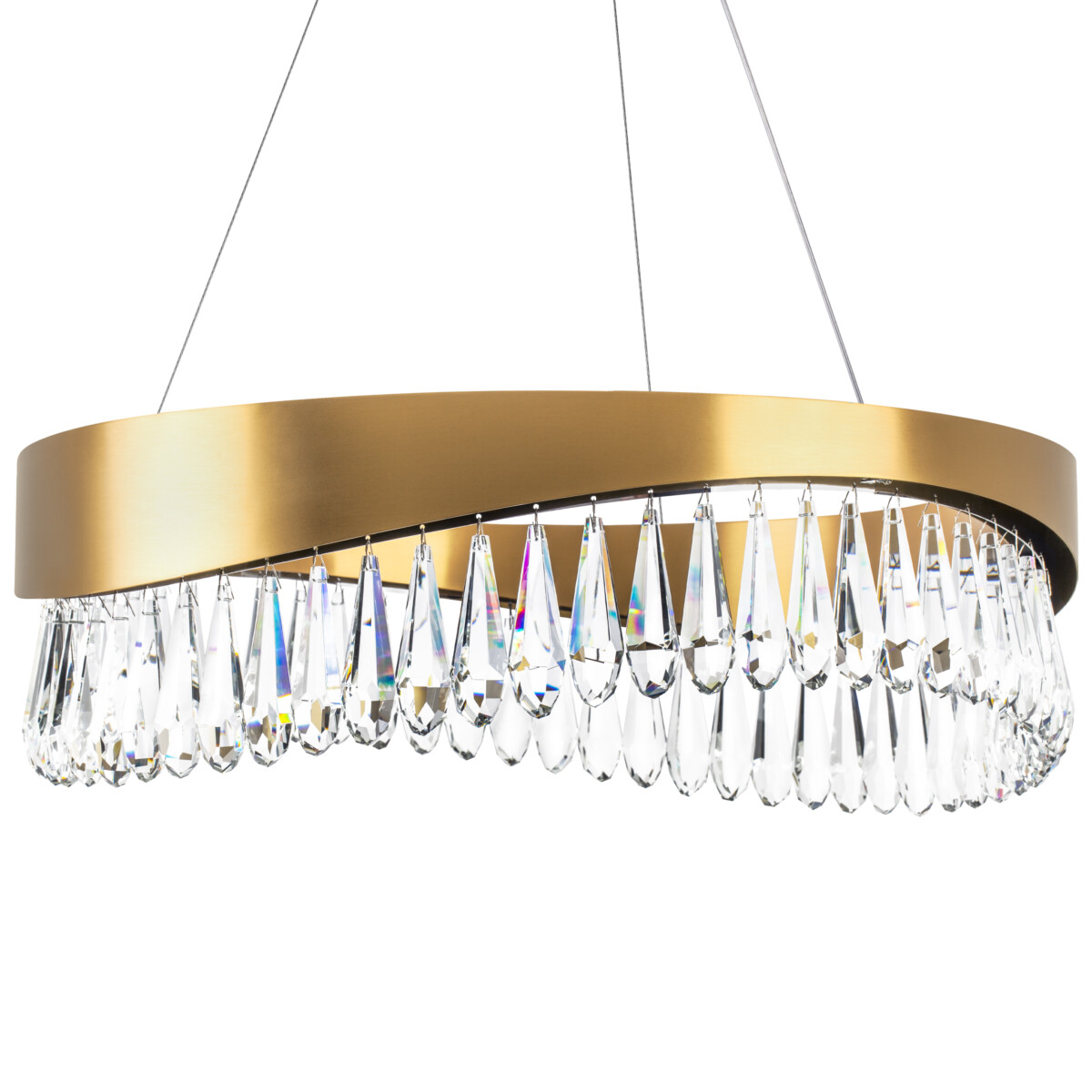 в наличии 703163 Люстра HELIO 30W LED 2778LM ШАМПАНЬ 3500K - купить в интернет-магазине Светильники Торг