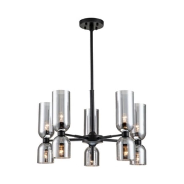 2877-5P, подвесная люстра, D680*H550/850, 10xE14x40W, excluded