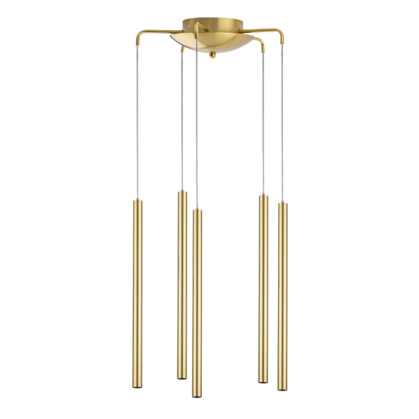 в наличии L5T747243 Люстра TUBO LED 25W 1600LM 25G ЗОЛОТО 4000K (574723+747243 (5шт) - купить в интернет-магазине Светильники Торг