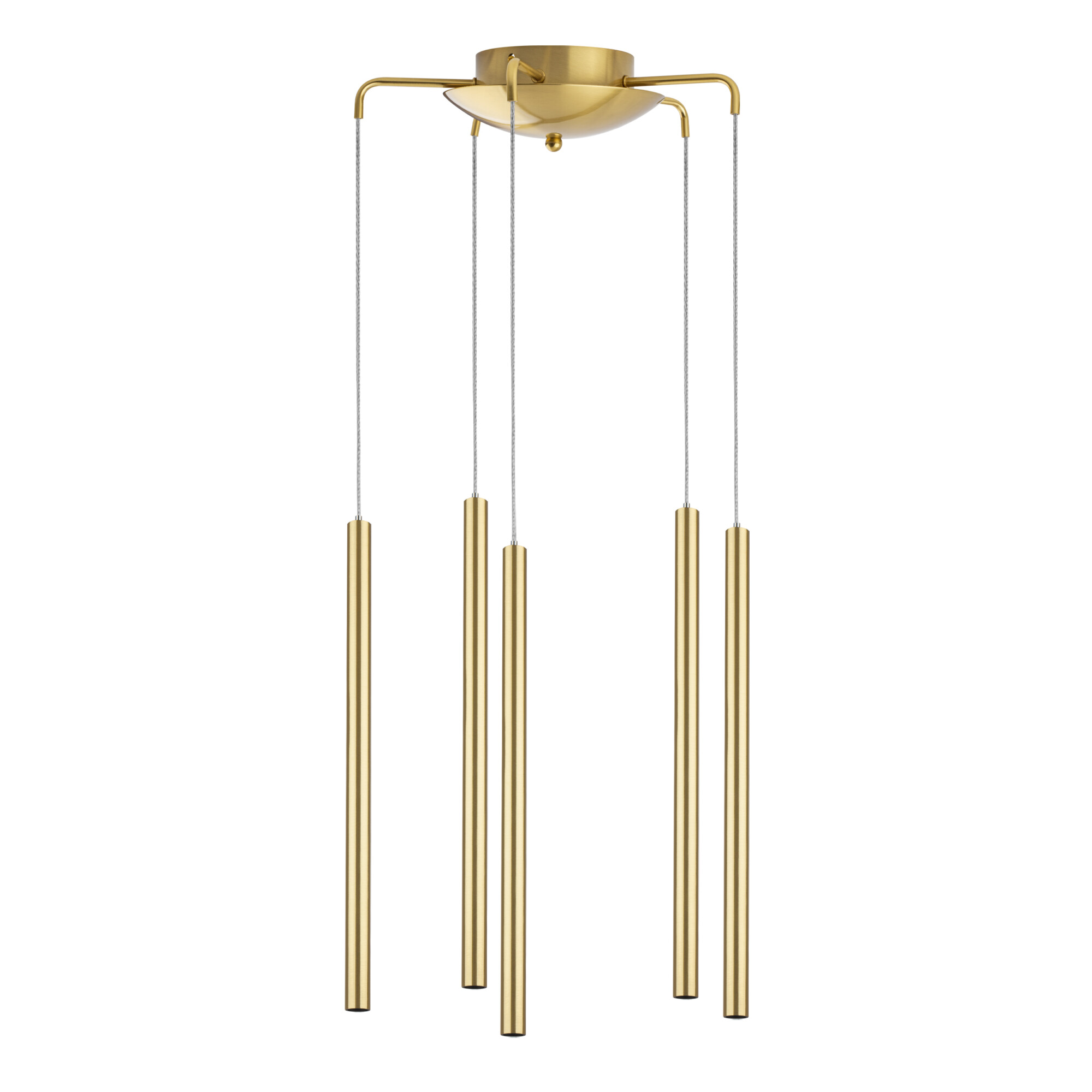 в наличии L5T747243 Люстра TUBO LED 25W 1600LM 25G ЗОЛОТО 4000K (574723+747243 (5шт) - купить в интернет-магазине Светильники Торг