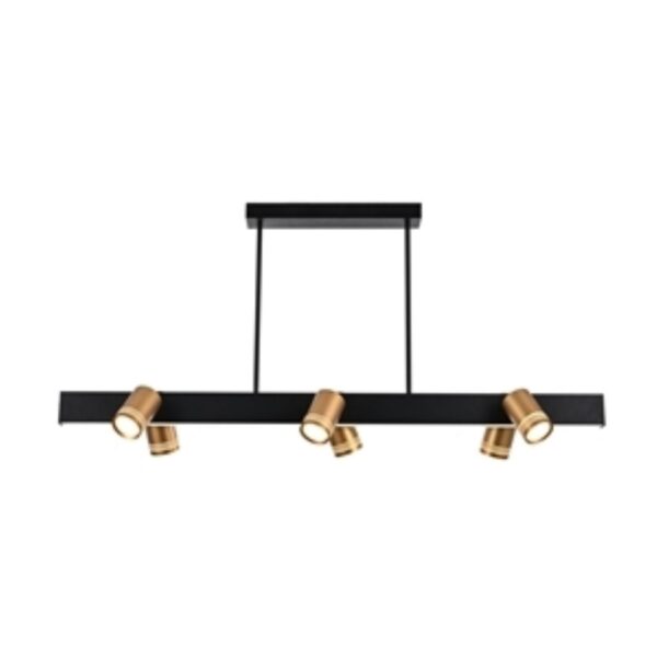 4074-6P, подвесная люстра, L1200xW190xH600, 6xGU10LEDx10W, excluded + LEDx18W, 700LM, 4000K, included