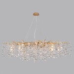 4969/16 HALL ODL24 613 античн.бронза/алюмин./хрусталь Люстра G9 16*40W DELICA — изображение 3