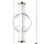 в наличии 800133 Люстра BOTTO LED 3х6W 1820LM ЛАТУНЬ/ПРОЗРАЧНЫЙ/БЕЛЫЙ 3000K - купить в интернет-магазине Светильники Торг