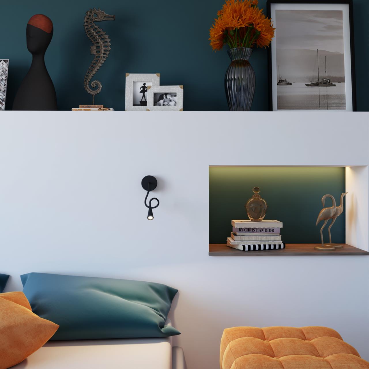 в наличии 4254/3WL HIGHTECH ODL21 475 черн/металл Настен.светильник выкл на базе IP20 LED 3W 263Лм 3000K ODDS - купить в интернет-магазине Светильники Торг