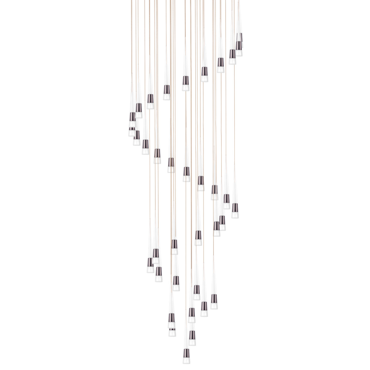 в наличии 757361 Люстра CONE LED 180W 9000LM КОФЕЙНЫЙ/БЕЛЫЙ/ПРОЗРАЧНЫЙ 3000K - купить в интернет-магазине Светильники Торг