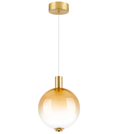 в наличии 805403 Люстра COLORE LED 1х6W 320LM ЗОЛОТО/ЯНТАРНЫЙ 3000K - купить в интернет-магазине Светильники Торг