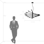 в наличии 733187 Люстра RAGNO 18х40W G9 ЧЕРНЫЙ МАТОВЫЙ - купить в интернет-магазине Светильники Торг