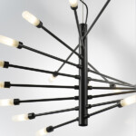 в наличии 733187 Люстра RAGNO 18х40W G9 ЧЕРНЫЙ МАТОВЫЙ - купить в интернет-магазине Светильники Торг