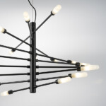 в наличии 733187 Люстра RAGNO 18х40W G9 ЧЕРНЫЙ МАТОВЫЙ - купить в интернет-магазине Светильники Торг