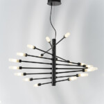 в наличии 733187 Люстра RAGNO 18х40W G9 ЧЕРНЫЙ МАТОВЫЙ - купить в интернет-магазине Светильники Торг