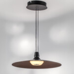 в наличии 737427 Люстра EMISFERO 19W LED 1347LM 130G ЧЕРНЫЙ/МЕДЬ 3000K - купить в интернет-магазине Светильники Торг