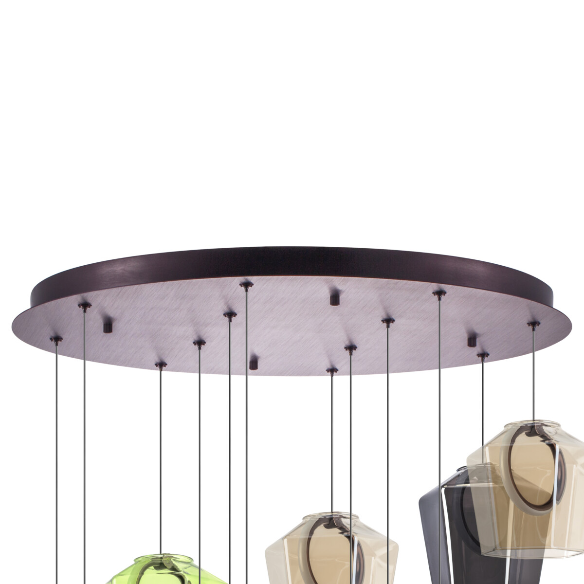 в наличии 796229 Люстра CARAMELLO LED 12х6W 1400LM КОФЕЙНЫЙ/МУЛЬТИКОЛОР 3000K - купить в интернет-магазине Светильники Торг