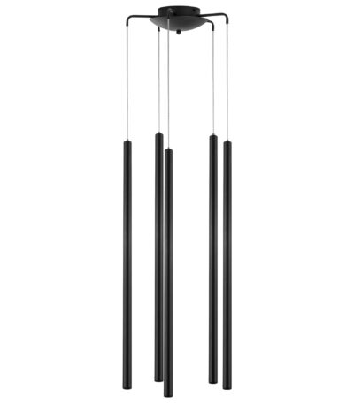 в наличии L5T747337 Люстра TUBO LED 25W 1500LM 25G ЧЕРНЫЙ 3000K (574727+747337 (5шт) - купить в интернет-магазине Светильники Торг