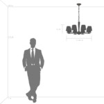 в наличии 707081 Люстра PERLA 8х40W E14 - купить в интернет-магазине Светильники Торг