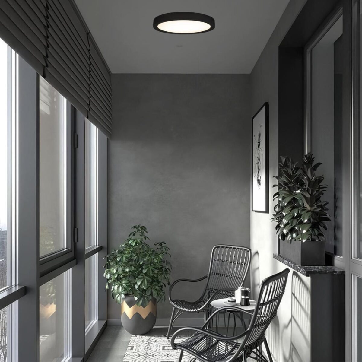 10227/24 Black Потолочный светильник LOFT IT Extraslim — изображение 7