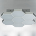 в наличии 750072 Люстра потол FAVO LED-35W 1680LM Серебро 3000K - купить в интернет-магазине Светильники Торг