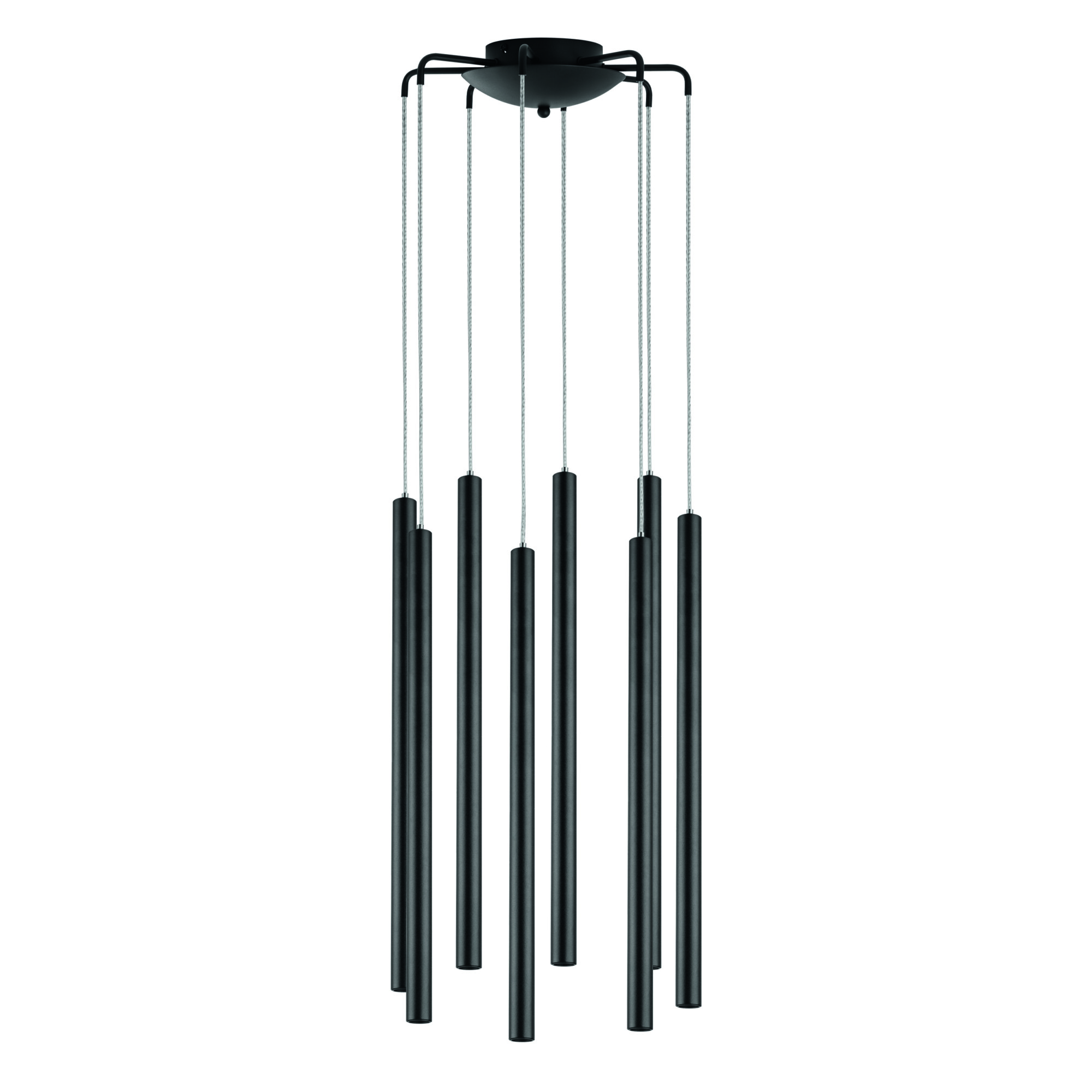 в наличии L8T747247 Люстра TUBO LED 40W 2560LM 25G ЧЕРНЫЙ 4000K (574737+747247 (8шт) - купить в интернет-магазине Светильники Торг