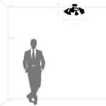 в наличии 761067 Люстра ACROBATA 6х40W E14 ЧЕРНЫЙ - купить в интернет-магазине Светильники Торг