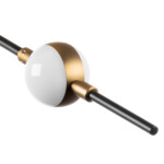 в наличии 745247 Люстра BERGAMO LED 5Wх12 4800LM ЧЕРНЫЙ МАТОВЫЙ/ЗОЛОТО 4000K - купить в интернет-магазине Светильники Торг