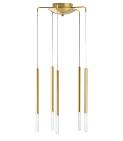 в наличии L5T747133 Люстра TUBO LED 25W 1250LM 360G ЗОЛОТО 3000K (574723+747133 (5шт) - купить в интернет-магазине Светильники Торг