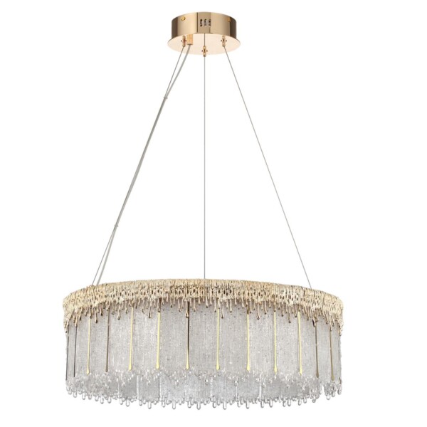 5091/80L L-VISION ODL25 555 золотой/стекло Люстра LED 80W 3700K 6796Лм CLEO