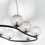 в наличии 815287 Люстра BARI 8х10W(led) G9 ЧЕРНЫЙ МАТОВЫЙ/ЗОЛОТО - купить в интернет-магазине Светильники Торг