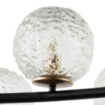 в наличии 815287 Люстра BARI 8х10W(led) G9 ЧЕРНЫЙ МАТОВЫЙ/ЗОЛОТО - купить в интернет-магазине Светильники Торг