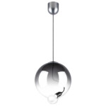 в наличии 805301 Люстра COLORE 1х8W (led) E27 АЛЮМИНИЙ/ДЫМЧАТЫЙ - купить в интернет-магазине Светильники Торг