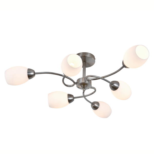 в наличии 150007/6R E27*60W Satin nickel - купить в интернет-магазине Светильники Торг