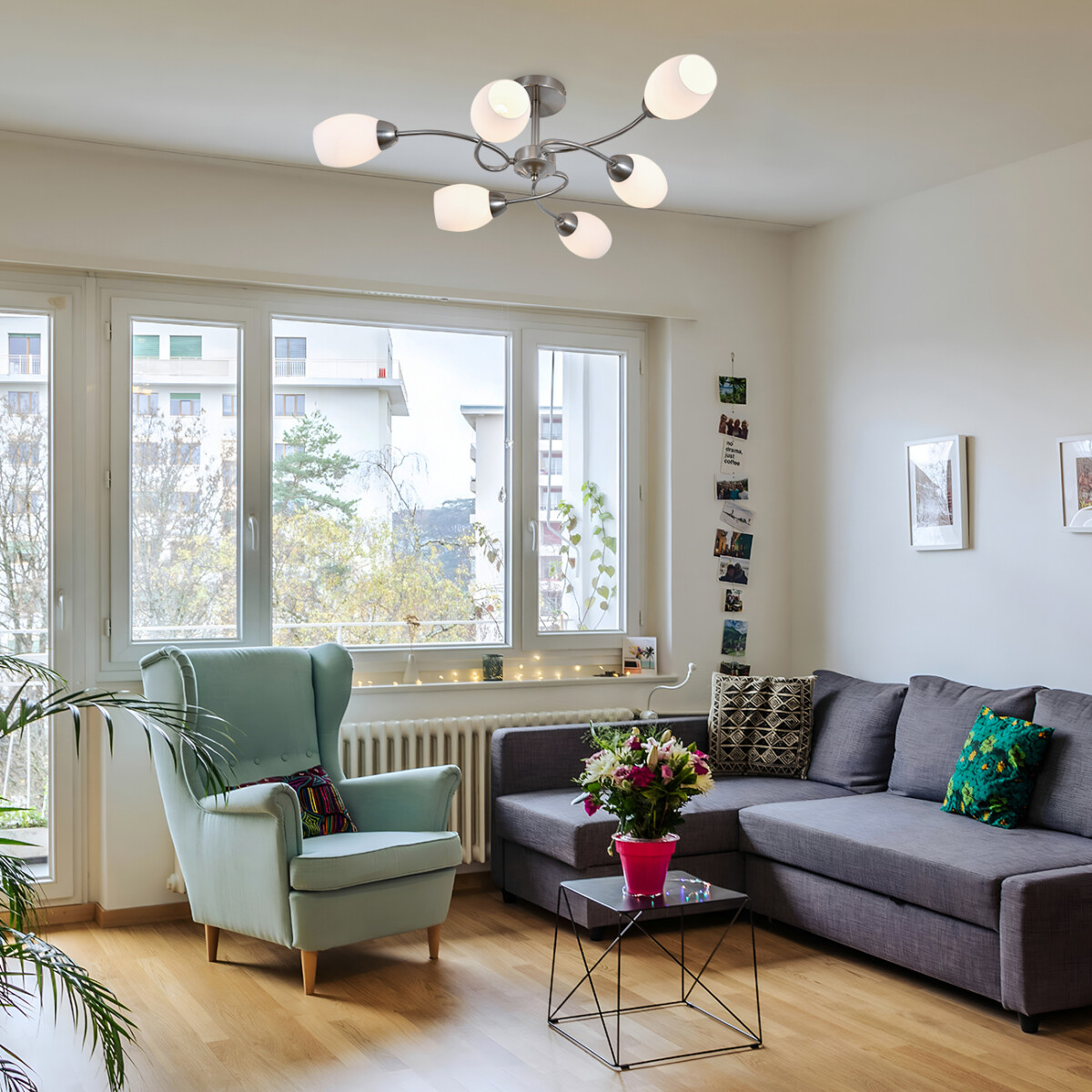 в наличии 150007/6R E27*60W Satin nickel - купить в интернет-магазине Светильники Торг