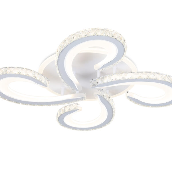 FA1702/4 WH/CH белый/хром 121W 3000K-6400K 560*560*90 (ПДУ РАДИО 2.4G)