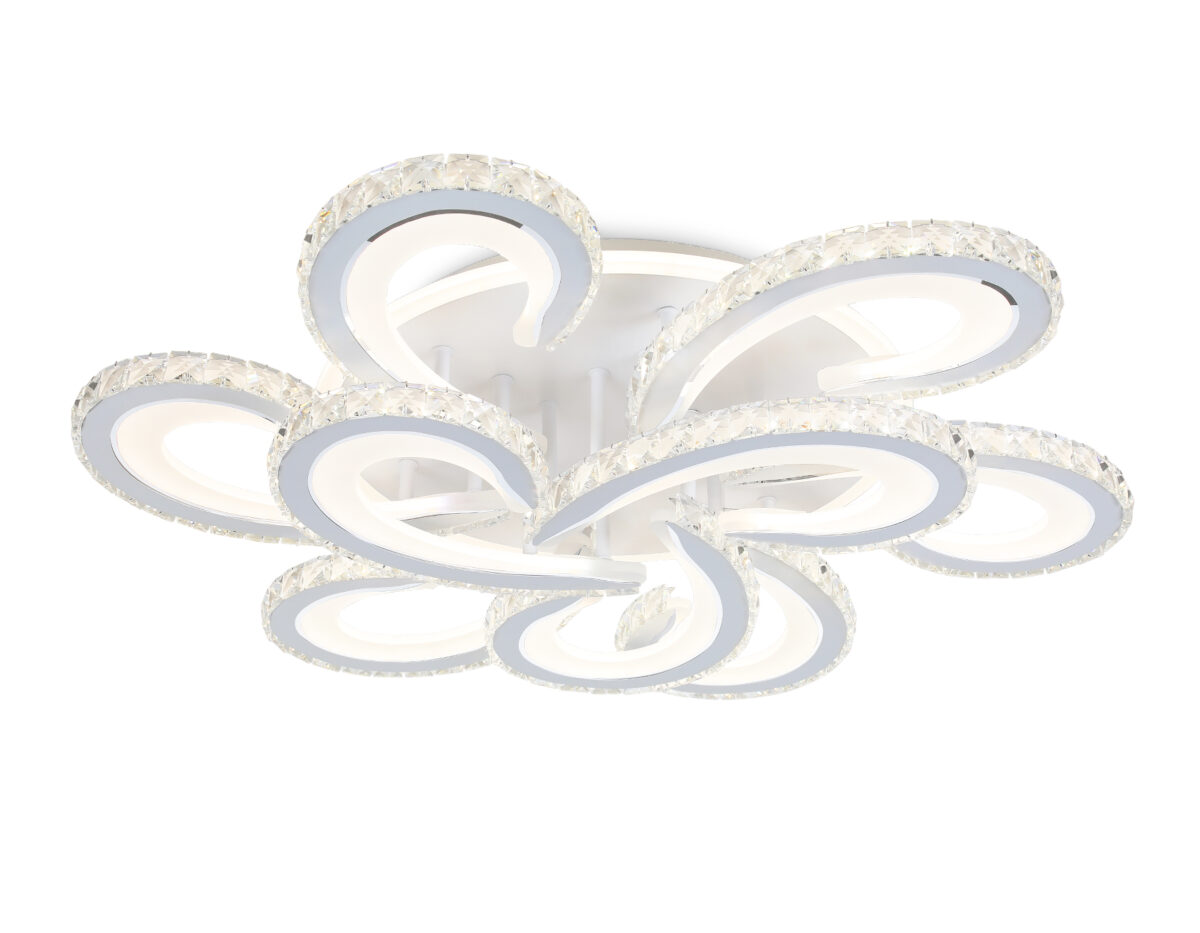 FA1704/6+3 WH/CH белый/хром 255W 3000K-6400K 610*610*130 (ПДУ РАДИО 2.4G) — изображение 1