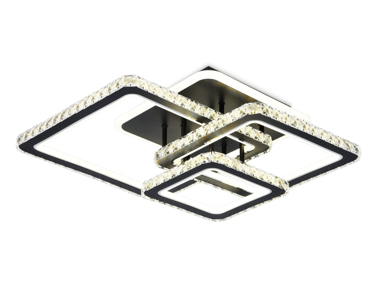 FA1733/3 BK/CH черный/хром 145W 3000K/4200K/6400K 670*510*150 (ПДУ РАДИО 2.4G) — изображение 1