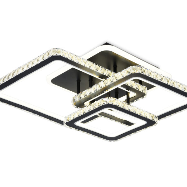 FA1733/3 BK/CH черный/хром 145W 3000K/4200K/6400K 670*510*150 (ПДУ РАДИО 2.4G)