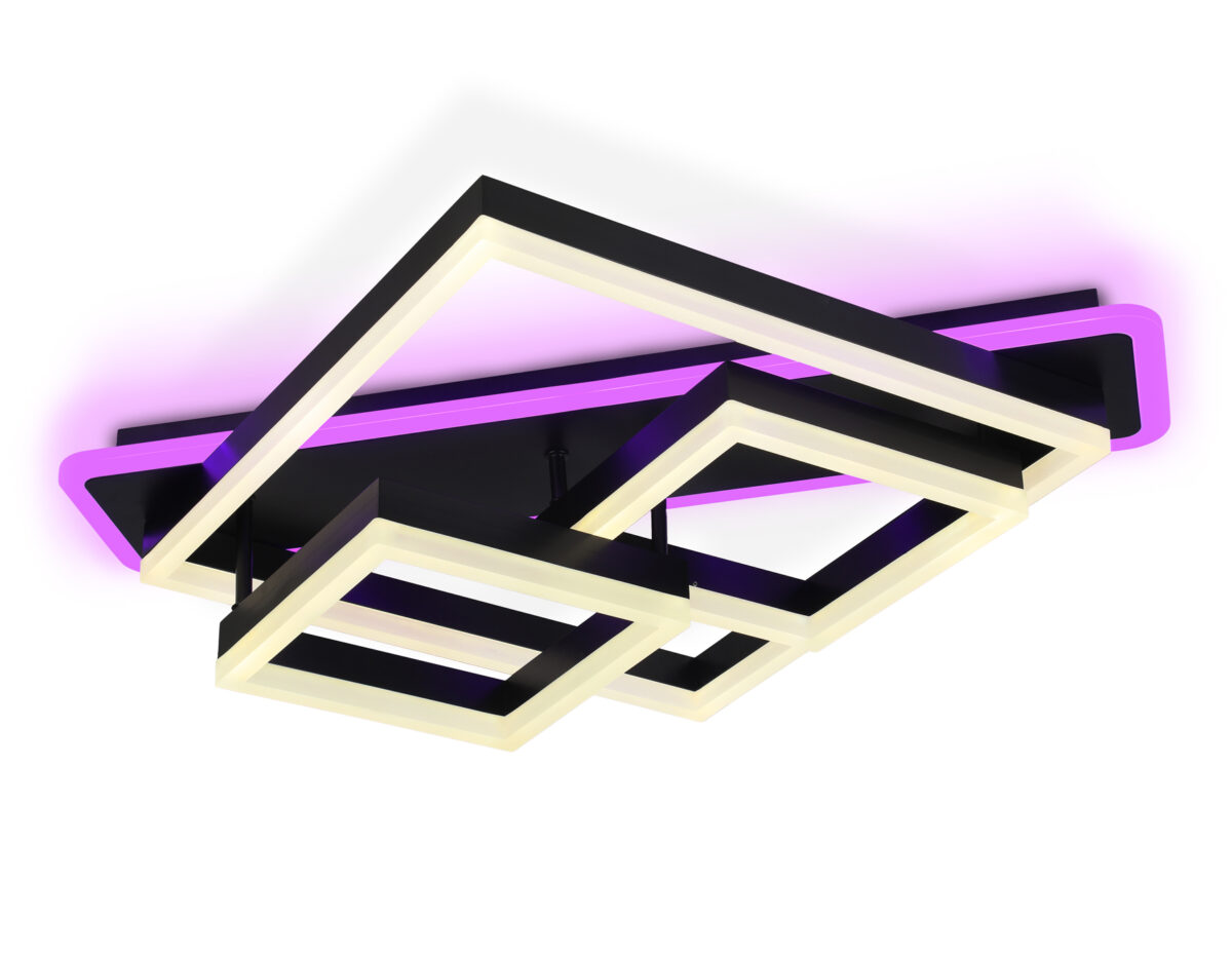 FA8533 BK черный 132W 3000K-6400K+RGB 630*570*160 (ПДУ РАДИО 2.4G) — изображение 1