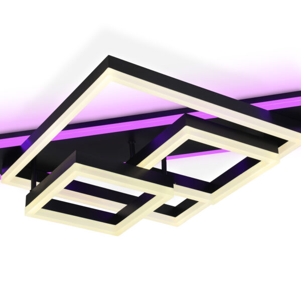 FA8533 BK черный 132W 3000K-6400K+RGB 630*570*160 (ПДУ РАДИО 2.4G)