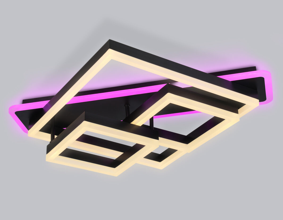 FA8533 BK черный 132W 3000K-6400K+RGB 630*570*160 (ПДУ РАДИО 2.4G) — изображение 5