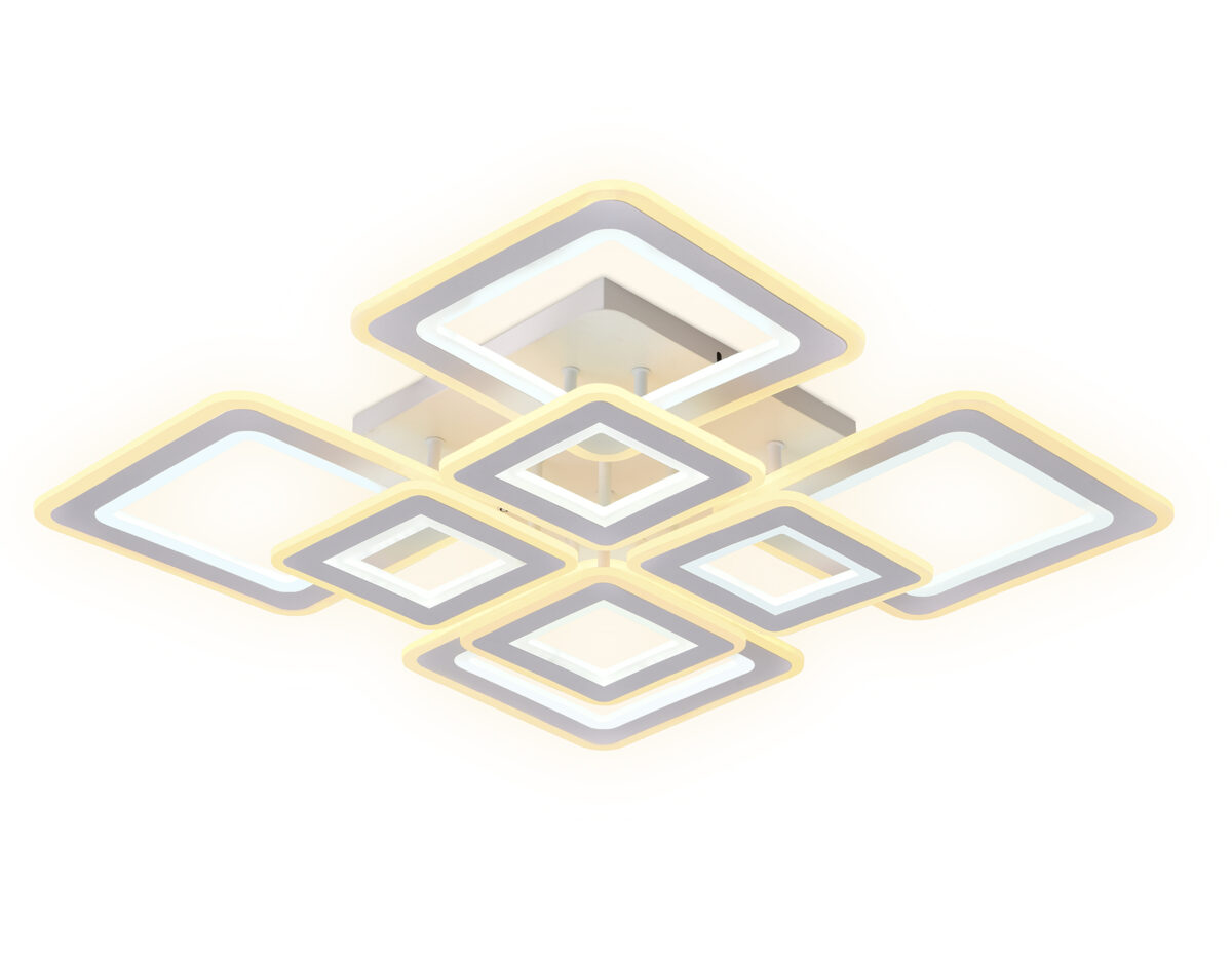 FA868/4+4 WH белый 276W 3000K-6400K 820*820*120 (ПДУ РАДИО 2.4G) — изображение 1