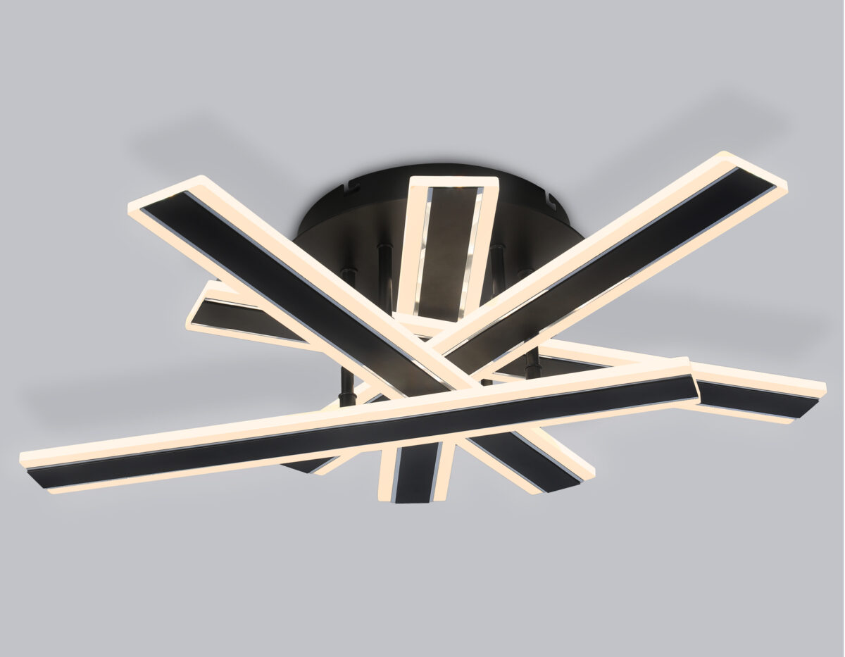 FA8906 BK/CH черный/хром 132W 3000-6400K 620*590*150 (ПДУ РАДИО 2.4G) — изображение 3