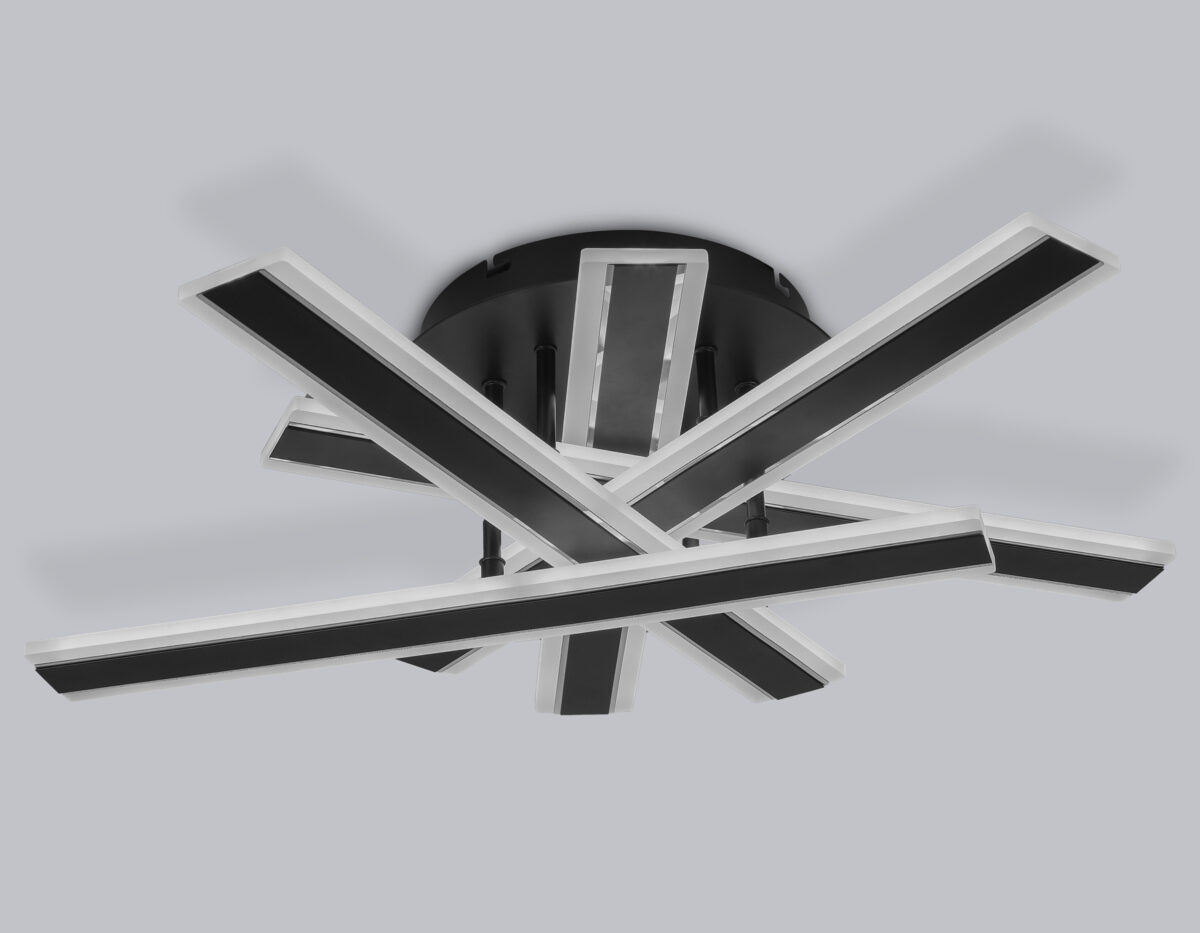 FA8906 BK/CH черный/хром 132W 3000-6400K 620*590*150 (ПДУ РАДИО 2.4G) — изображение 6