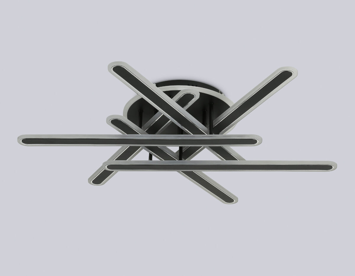 FA8908 BK/CH черный/хром 125W 3000-6400K+RGB 800*770*160 (ПДУ ИК) — изображение 5