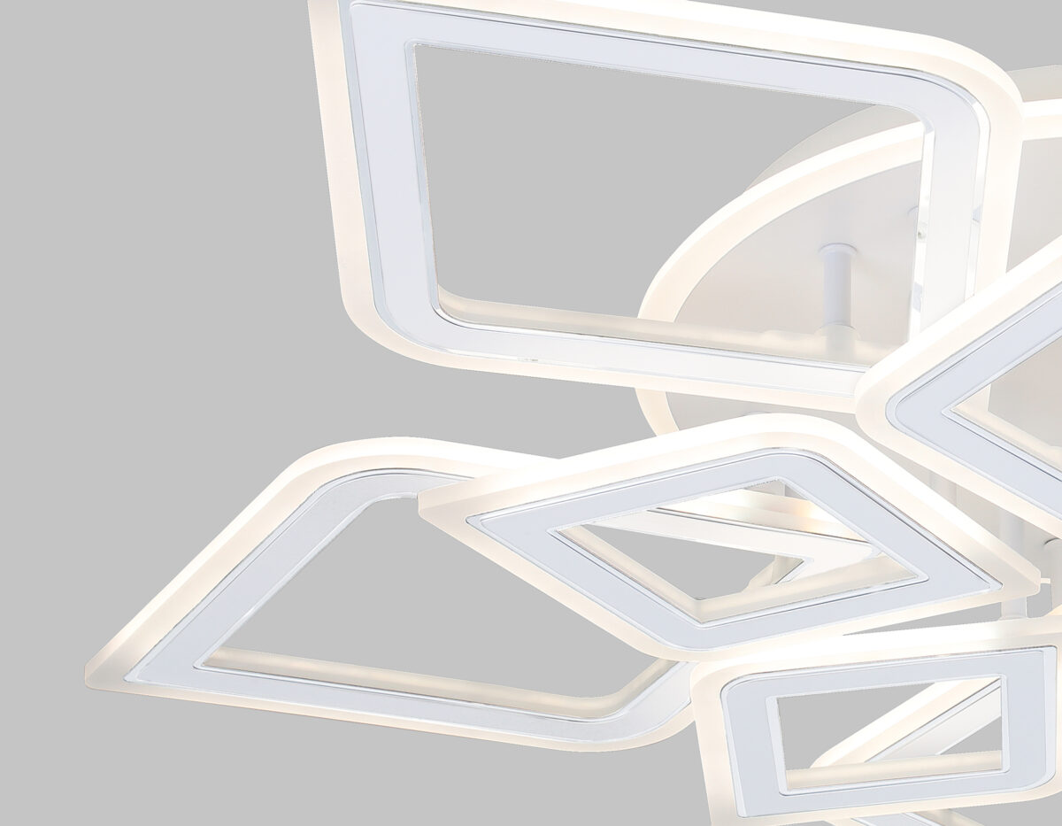 FA8914/5+5 WH/CH белый/хром 193W 3000K-6400K 770*740*120 (ПДУ РАДИО 2.4G) — изображение 3