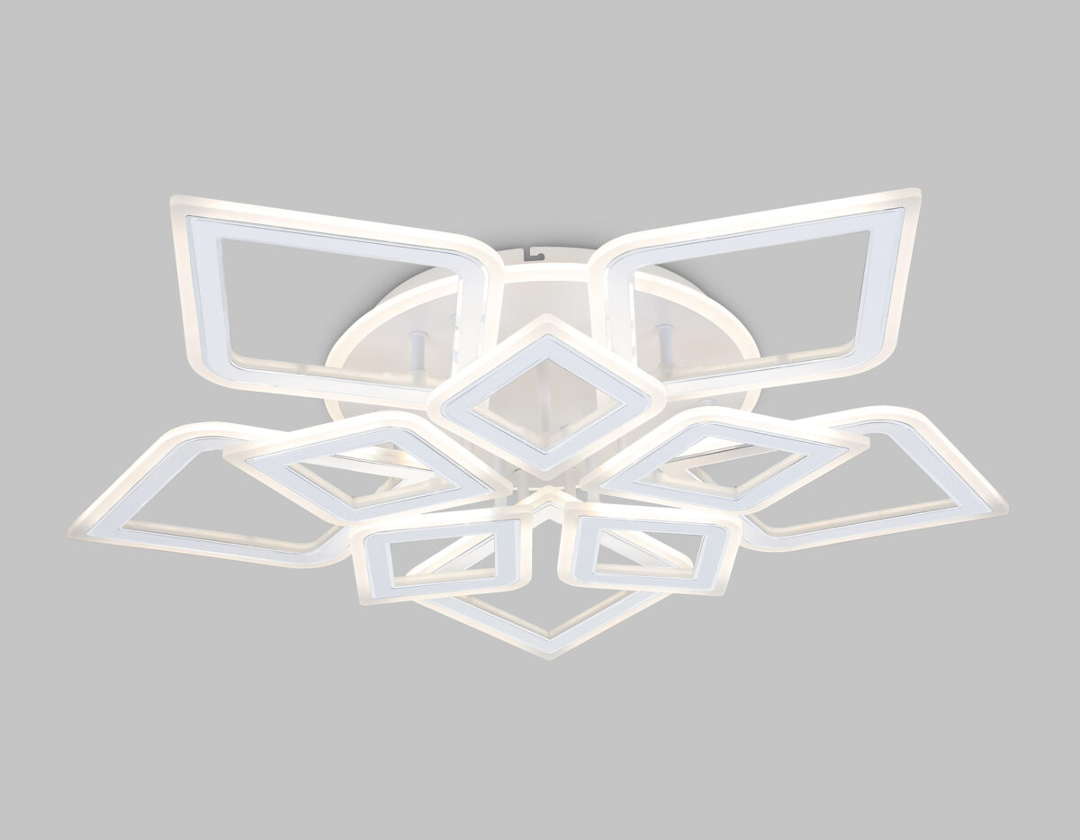 FA8914/5+5 WH/CH белый/хром 193W 3000K-6400K 770*740*120 (ПДУ РАДИО 2.4G) — изображение 4