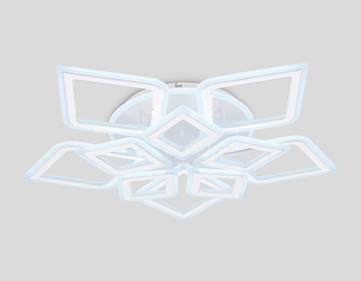 FA8914/5+5 WH/CH белый/хром 193W 3000K-6400K 770*740*120 (ПДУ РАДИО 2.4G) — изображение 6